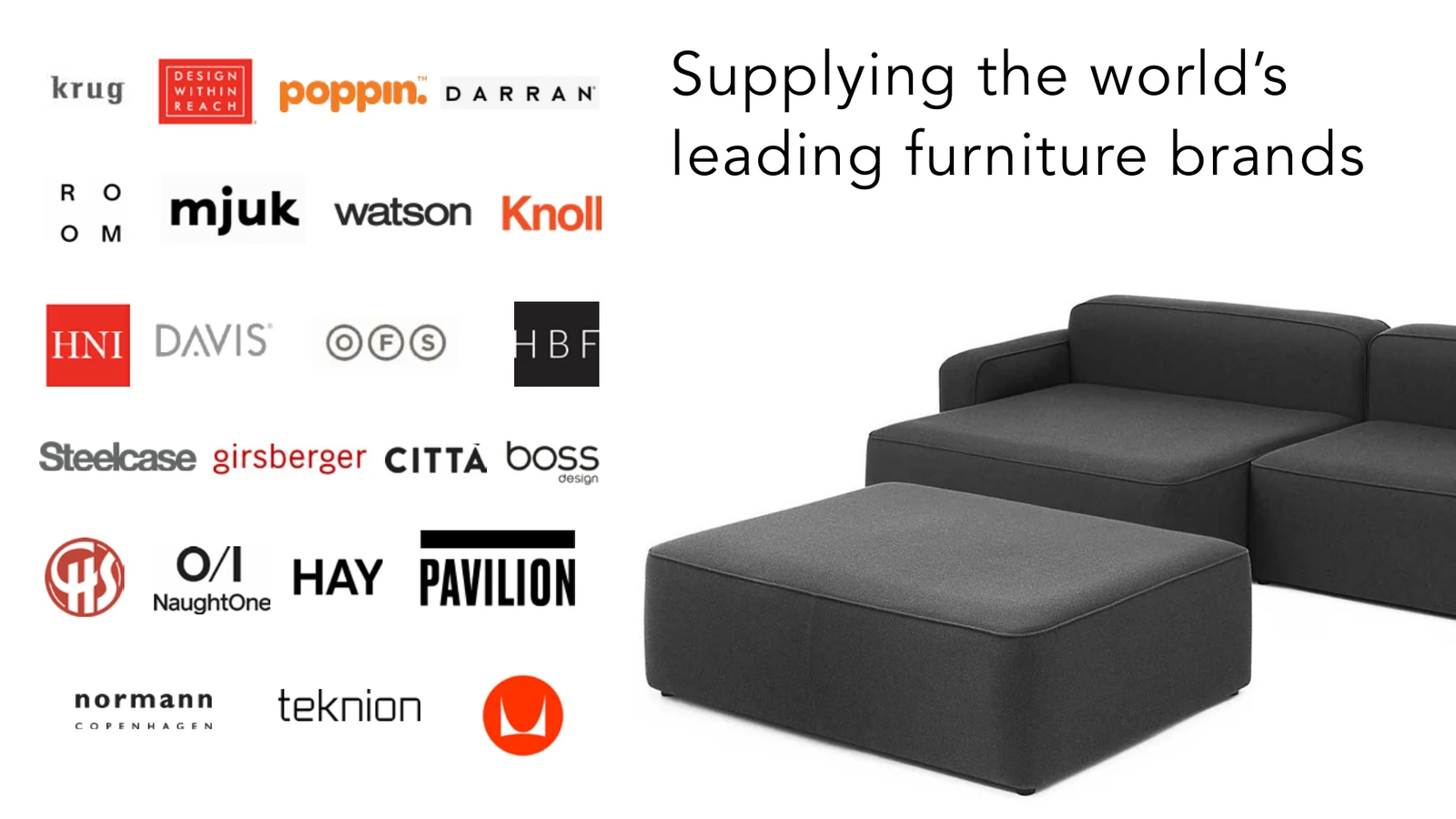 Brands NUBE produces for, as shown in the 2026 NUBE brochure